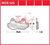 Přední brzdové destičky Honda MBX 80 SWD (HC04), rv. 83-84