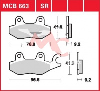 Přední brzdové destičky Kymco 125 New Dink, rv. od 08