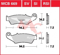 Přední brzdové destičky Gas Gas EC 250, rv. od 00