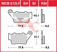 Zadní brzdové destičky KTM LC4 640 SM, rv. od 04