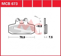 Přední brzdové destičky Honda SJ 50 Bali (AF32), rv. 93-99