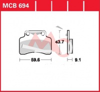 Přední brzdové destičky Keeway 50 F-Act, rv. od 07