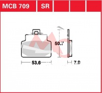 Přední brzdové destičky Aprilia 250 Leonardo, rv. od 99