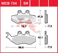 Přední brzdové destičky Peugeot 150 Elyseo (G2A), rv. od 00