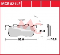 Zadní brzdové destičky Kymco 125 People (rear disc), rv. od 01