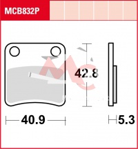 Destičky parkovací brzdy Aprilia SRV 850 ABS M55, rv. 12-