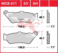 Přední brzdové destičky  BMW G 650 GS Sertao E650G, rv. 10-