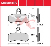 Přední brzdové destičky  Harley Davidson FLSTF 1584 Fat Boy, rv. 08-11