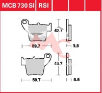 Zadní brzdové destičky Honda CRF 150 R CRF150, rv. 07-12