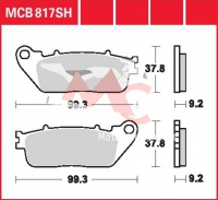 Zadní brzdové destičky Honda VFR 1200 FA ABS SC63, rv. 10-