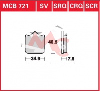 Přední brzdové destičky  Husqvarna SMR 511, rv. 11-