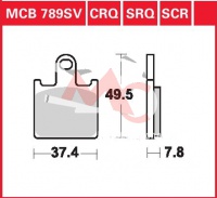 Přední brzdové destičky  Kawasaki Z 750 R ABS ZR750N, rv. 11-12