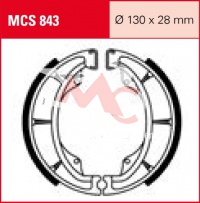 Zadní brzdové čelisti Kymco 50 Maxxer, rv. 05-12