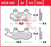 Zadní brzdové destičky Triumph 1050 Speed Triple ABS 515NJ, rv. 08-11