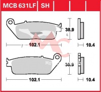 Přední brzdové destičky  Yamaha YP 125 R X-Max ABS SE54, rv. 11-