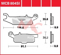 Zadní brzdové destičky Yamaha YFM 550 Grizzly EPS AJ53/54/58, rv. 12-