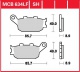 Zadní brzdové destičky Yamaha FZ8 800 N RN25, rv. 10-