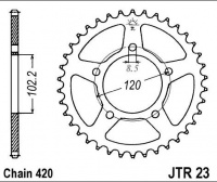 Rozeta APRILIA 50 Tuono, rv. 03-05