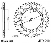 Rozeta HONDA CRF 150 F, rv. 06-09