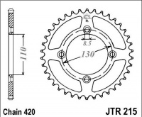 Rozeta HONDA CR 85 R, rv. 05-07