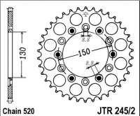 Rozeta YAMAHA WR 426 F, rv. 01-02