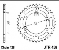 Rozeta KAWASAKI KH 100 G9,G10 (EX) 6 Holes, rv. 93-94