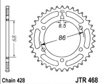 Rozeta KAWASAKI AR 125 LC A1-A8,B1-B7, rv. 82-93