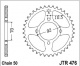 Rozeta KAWASAKI Z 440 C1/2 Fine Spline, rv. 80-81