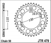 Rozeta YAMAHA YZF R1, rv. 06-08