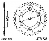 Rozeta DUCATI 750 Monster, rv. 96-97