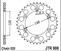 Rozeta SUZUKI RM 250, rv. 00-03