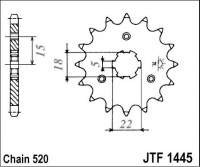 Kolečko KAWASAKI KX 125 M2,M3, rv. 04-08