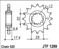 Kolečko HONDA VT 250 FG,FG-YA, (Japonsko)