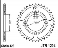 Rozeta HONDA CRF 100 F, rv. 04-09