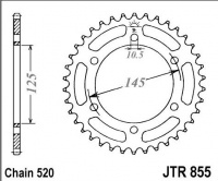 Rozeta YAMAHA MT-03, rv. 06-08