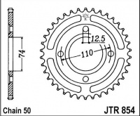 Rozeta YAMAHA XS 500 C Alloy Wheel, rv. 76-77