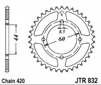 Rozeta YAMAHA RD 50, rv. 77-78