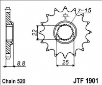 Kolečko KTM 440 MX, rv. 1994