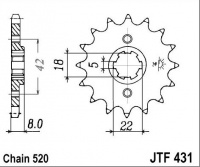 Kolečko SUZUKI PE 250 T,X, rv. 80-81