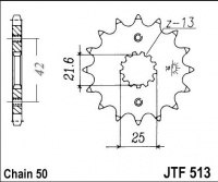 Kolečko KAWASAKI Z 440 C1/2 Fine Spline, rv. 80-81