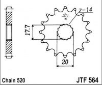 Kolečko YAMAHA WR 200 R-B,D,E,F, rv. 91-94