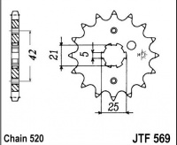 Kolečko YAMAHA YZ 250 J,K,L, rv. 82-84