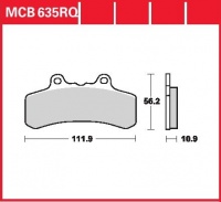 Přední brzdové destičky Buell M2 1200 Cyclone (EB1), rv. 96-98