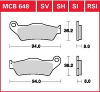 Přední brzdové destičky Yamaha TT 600 E, S (4GV), rv. 93-95