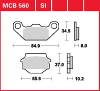 Přední brzdové destičky Honda CRF 150 R, rv. od 07