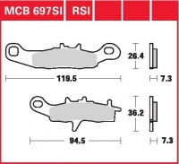 Přední brzdové destičky Kawasaki KX 85, rv. od 01