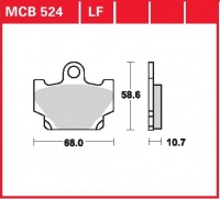 Přední brzdové destičky Yamaha XJ 650 Turbo (11T), rv. 82-83