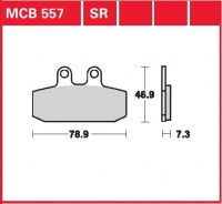 Přední brzdové destičky Aprilia 600 Tuareg Wind, rv. 86-89