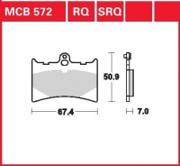 Přední brzdové destičky Aprilia AF1 125 Sintesi, rv. 89-92