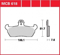 Přední brzdové destičky Cagiva W12 350, rv. 1992